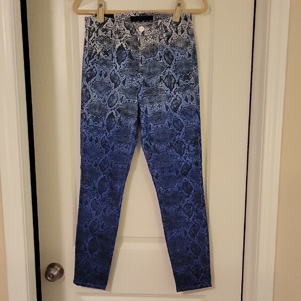 J Brand Monochrome Snake Print Pants